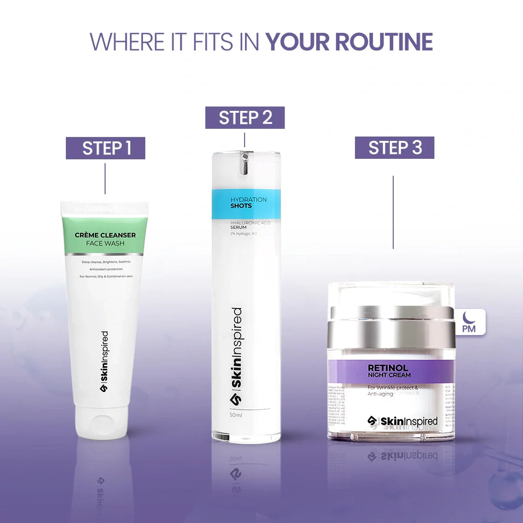 0.1% Retinol Night Cream (50g) | For Anti-Aging & Wrinkle Protection