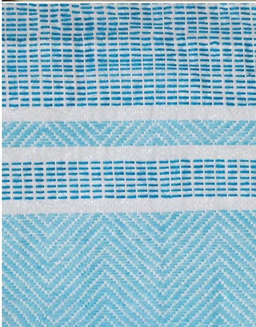 Blue Tarini Polyester Blend Embroidered Mats