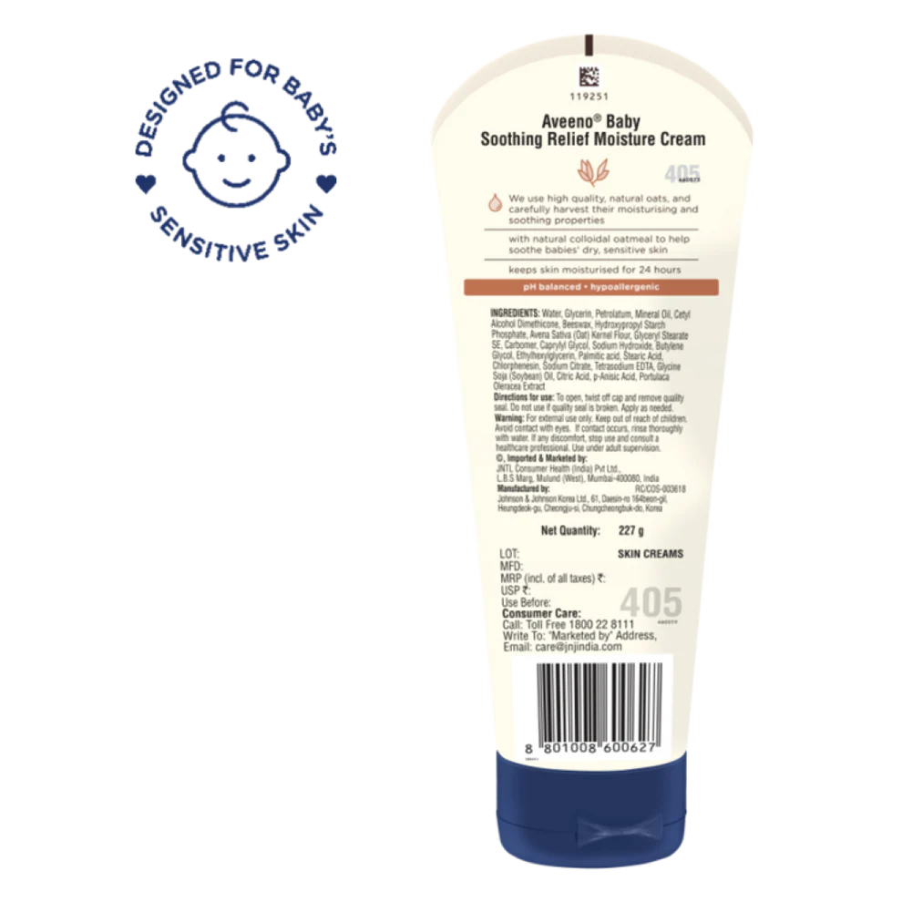 Aveeno Baby Soothing Relief Moisture Cream 227gm