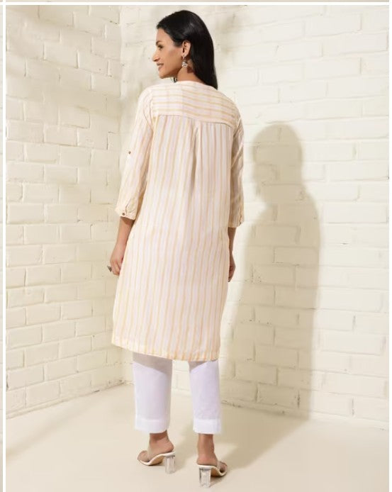 Natural Modal Printed Knee Length Kurta
