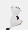 White Knitted Cotton Cow Toy With Poly Fill